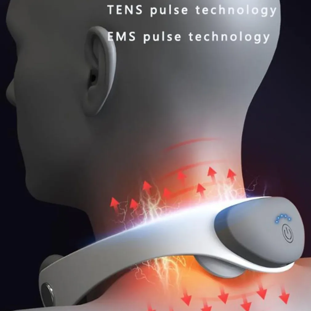 MASSAGGIATORE AD IMPULSI ELETTRICO PER IL COLLO SOLLIEVO MUSCOLARE CERVICALE EMS