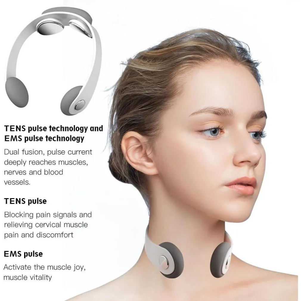 MASSAGGIATORE AD IMPULSI ELETTRICO PER IL COLLO SOLLIEVO MUSCOLARE CERVICALE EMS