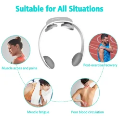 MASSAGGIATORE AD IMPULSI ELETTRICO PER IL COLLO SOLLIEVO MUSCOLARE CERVICALE EMS