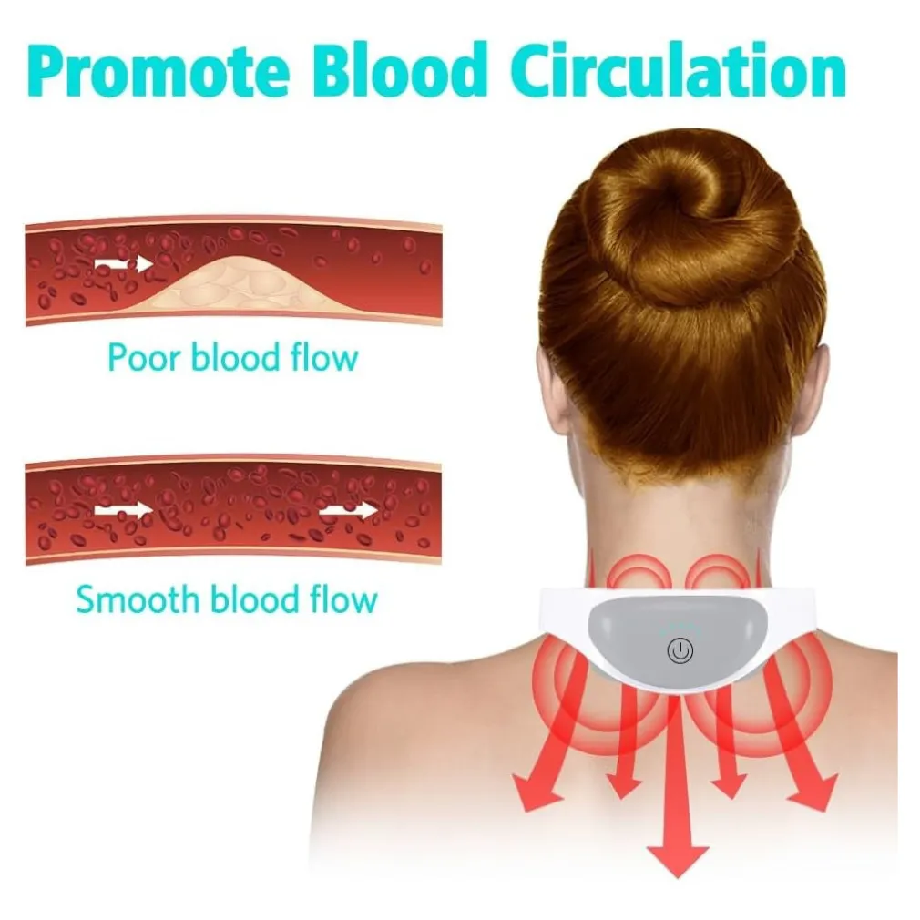 MASSAGGIATORE AD IMPULSI ELETTRICO PER IL COLLO SOLLIEVO MUSCOLARE CERVICALE EMS
