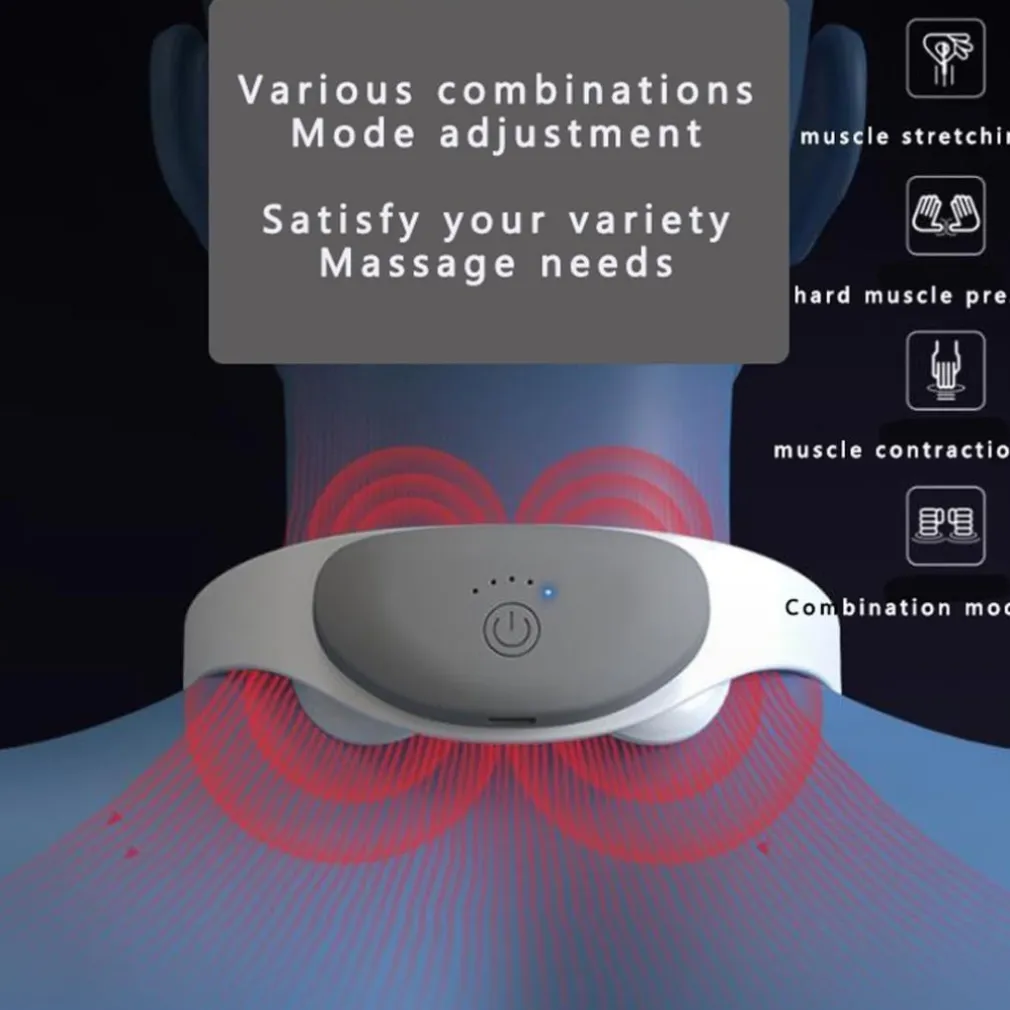 MASSAGGIATORE AD IMPULSI ELETTRICO PER IL COLLO SOLLIEVO MUSCOLARE CERVICALE EMS