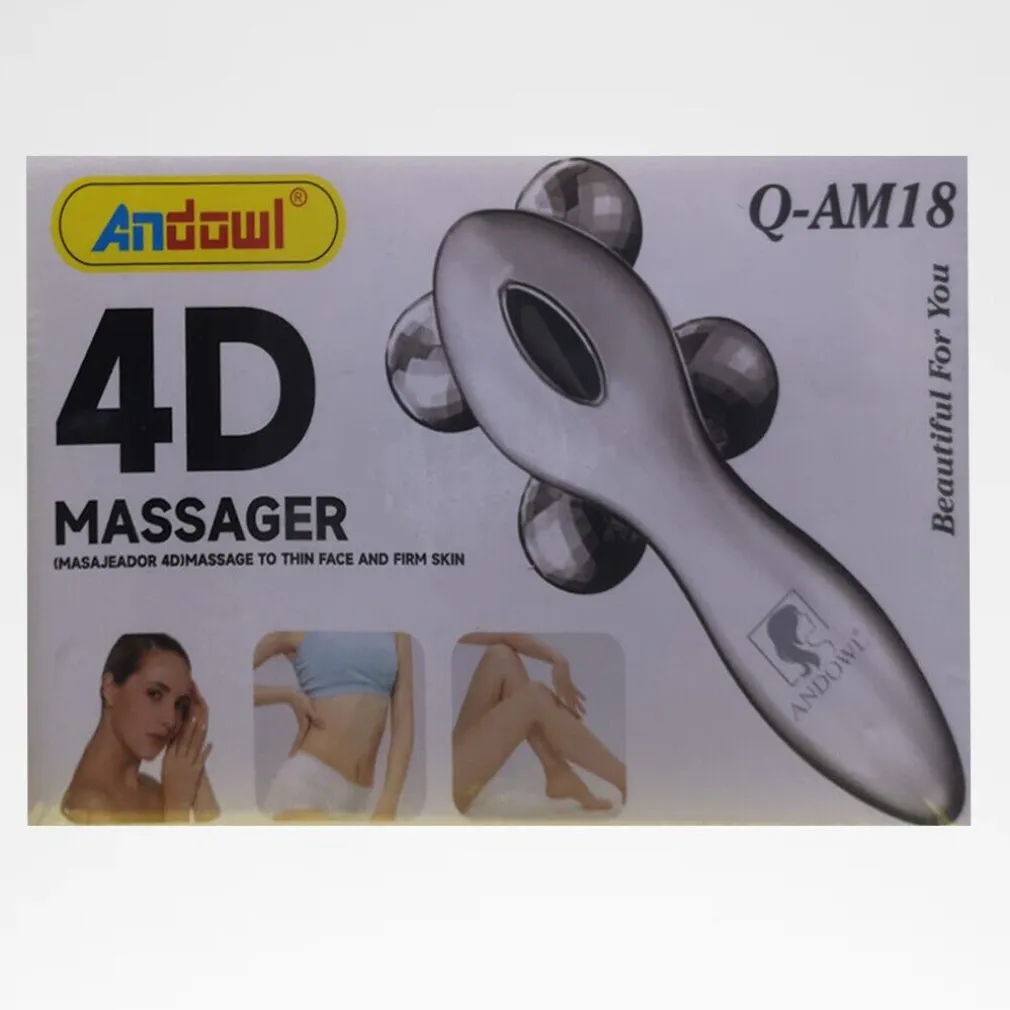 MASSAGGIATORE 4D MASSAGGIO 4 RULLI GIREVOLI A 360° PER CURA PELLE CORPO Q-AM18