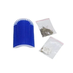 MASSAGGIATORE DA PARETE SPAZZOLA CARDATORE PELI CORTI LUNGHI GUANTO PER CANE GATTO