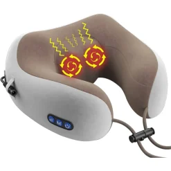 MASSAGGIATORE ELETTRICO MASSAGGIO CERVICALE SPALLA CUSCINO MASSAGGIANTE RELAX MUSCOLARE