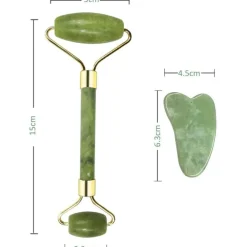 MASSAGGIATORE RULLO DOPPIO PER VISO FACCIA COLLO PELLE RIDUCI RUGHE ANTIETà