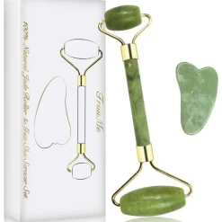 MASSAGGIATORE RULLO DOPPIO PER VISO FACCIA COLLO PELLE RIDUCI RUGHE ANTIETà