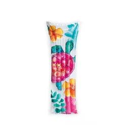 MATERASSINO AD ARIA GONFIABILE GALLEGGIANTE FANTASIA FLORALE TROPICALE 183X69CM 019961