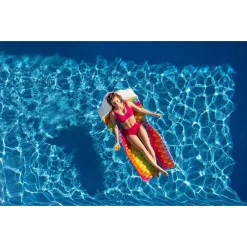 MATERASSINO ARROTOLABILE FASHION RAINBOW DREAMS ARCOBALENO CON CUSCINO FORMA NUVOLA 44107