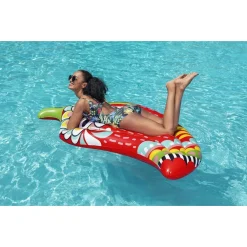 MATERASSINO FASHION PEPERONCINO ISPIRAZIONE AZTECA 195X99 CM MARE PISCINA 43490