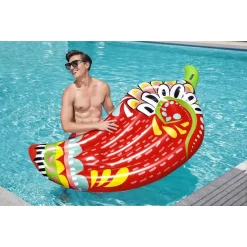 MATERASSINO FASHION PEPERONCINO ISPIRAZIONE AZTECA 195X99 CM MARE PISCINA 43490