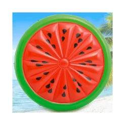 MATERASSINO FORMA ANGURIA GONFIABILE GALLEGGIANTE 2 POSTI WATERMELON 183 X 23 CM