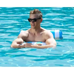 MATERASSINO GALLEGGIANTE AMACA GONFIABILE PER PISCINA SPIAGGIA MARE 130X70CM 618441