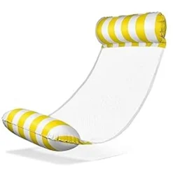 MATERASSINO GALLEGGIANTE AMACA GONFIABILE PER PISCINA SPIAGGIA MARE 130X70CM 618441