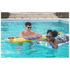 MATERASSINO GONFIABILE AIR MAT MULTICOLOR 2 TUBI 183 X 69 CM FANTASIE ASS. 44033