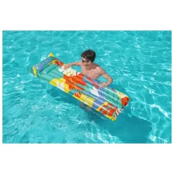 MATERASSINO GONFIABILE AIR MAT MULTICOLOR 2 TUBI 183 X 69 CM FANTASIE ASS. 44033