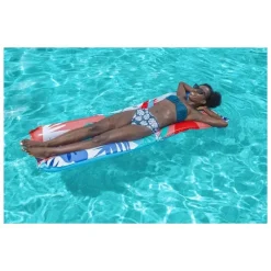 MATERASSINO GONFIABILE AIR MAT MULTICOLOR 2 TUBI 183 X 69 CM FANTASIE ASS. 44033