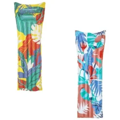 MATERASSINO GONFIABILE AIR MAT MULTICOLOR 2 TUBI 183 X 69 CM FANTASIE ASS. 44033