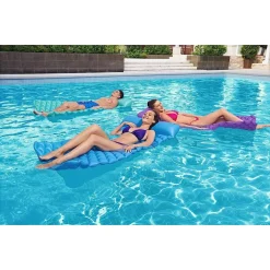 MATERASSINO GONFIABILE ARROTOLABILE 213X86CM SINGOLO PISCINA MARE 3 COLORI 44020