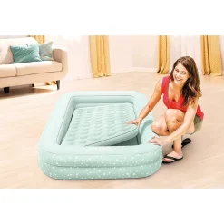 MATERASSINO GONFIABILE BABY CON POMPA MANUALE PVC 107X168X25CM PER BAMBINI 66810