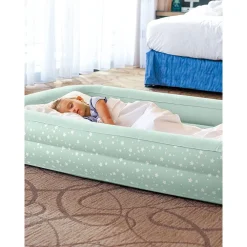 MATERASSINO GONFIABILE BABY CON POMPA MANUALE PVC 107X168X25CM PER BAMBINI 66810