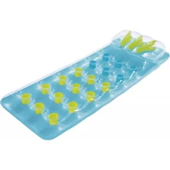 MATERASSINO GONFIABILE CON CUSCINO 18 BUCHI 188X71 CM 3 COLORI ESTATE PISCINA MARE 43015