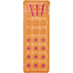 MATERASSINO GONFIABILE CON CUSCINO 18 BUCHI 188X71 CM 3 COLORI ESTATE PISCINA MARE 43015