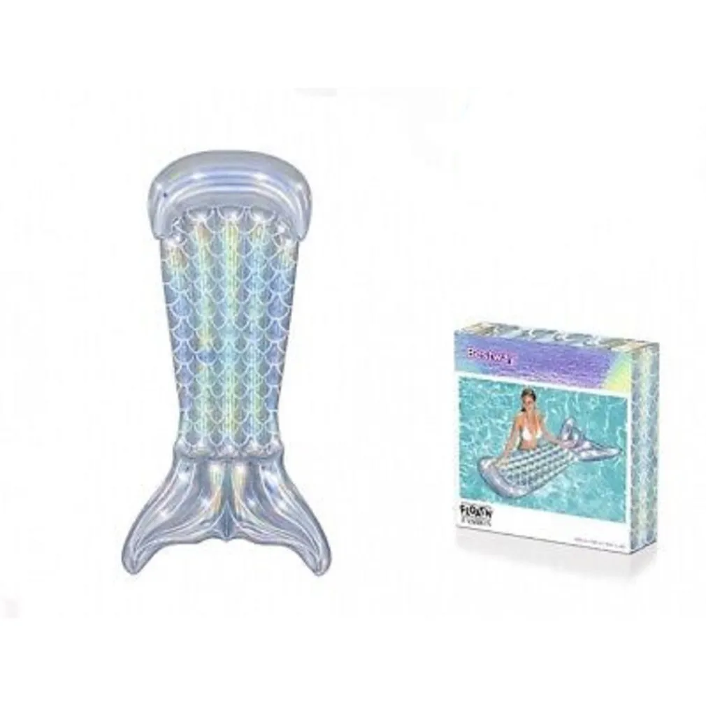 MATERASSINO GONFIABILE FASHION CODA A SIRENA IRIDESCENTE 193X101CM PISCINA 43413