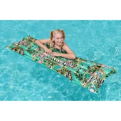 MATERASSINO GONFIABILE FANTASIA FLOREALE 183X69CM PER MARE SPIAGGIA PISCINA 019962