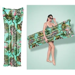 MATERASSINO GONFIABILE FANTASIA FLOREALE 183X69CM PER MARE SPIAGGIA PISCINA 019962