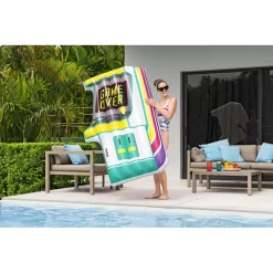 MATERASSINO GONFIABILE GALLEGGIANTE PISCINA AQUA ARCADE GRAFICA FORMA VIDEOGIOCO 43851