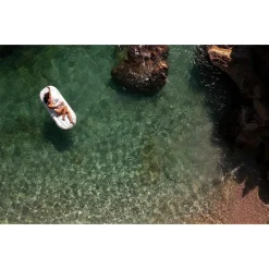 MATERASSINO GONFIABILE GALLEGGIANTE PISCINA 228X108CM PORTABIBITE MANIGLIE 43651