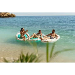 MATERASSINO GONFIABILE GALLEGGIANTE PISCINA 228X108CM PORTABIBITE MANIGLIE 43651