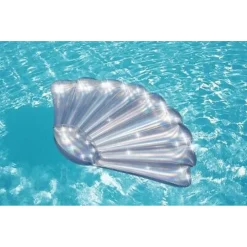 MATERASSINO GONFIABILE LOUNGE CONCHIGLIA IRIDESCENTE 185X114CM MARE PISCINA 43414