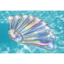 MATERASSINO GONFIABILE LOUNGE CONCHIGLIA IRIDESCENTE 185X114CM MARE PISCINA 43414