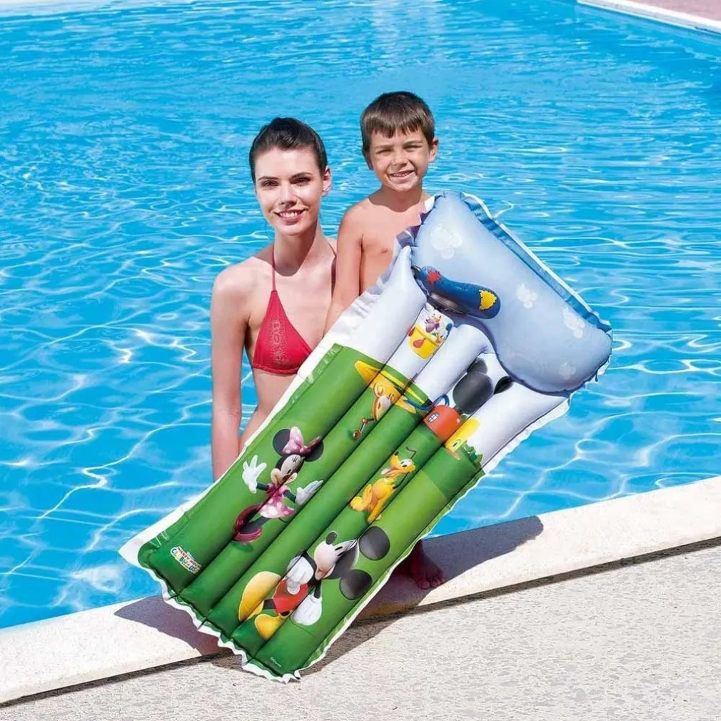MATERASSINO GONFIABILE MARE TOPOLINO DISNEY MICKEY 120 X 62 CM IN VINILE
