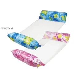 MATERASSINO GONFIABILE PER PISCINA MARE AMACA MATERASSO 130X70CM DESIGN TROPICALE 628528