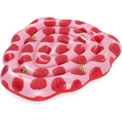 MATERASSINO GONFIABILE PROFUMATO LAMPONE 165X151CM MODA MARE ACQUA PISCINA 43396