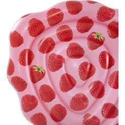 MATERASSINO GONFIABILE PROFUMATO LAMPONE 165X151CM MODA MARE ACQUA PISCINA 43396