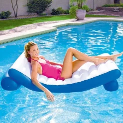 MATERASSINO GONFIABILE RELAX MARE SPIAGGIA PISCINA IN VINILE 177 X 94 CM