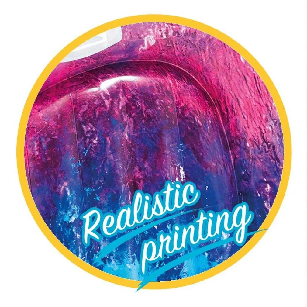 MATERASSINO ISOLA GONFIABILE STAMPA ANGELO PVC MARE PISCINA 251 X 106 CM