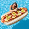MATERASSINO ISOLA GONFIABILE STAMPA HOT-DOG IN PVC MARE PISCINA 108 X 89 CM