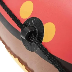 MATERASSINO ISOLA GONFIABILE STAMPA HAMBURGER PVC MARE PISCINA 150 CM