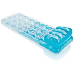 MATERASSINO ISOLA GONFIABILE CON BUCHI IN PVC MARE PISCINA 188 X 71 CM 3 COLORI