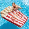 MATERASSINO ISOLA GONFIABILE STAMPA POP CORN IN PVC MARE PISCINA 178 X 124 CM