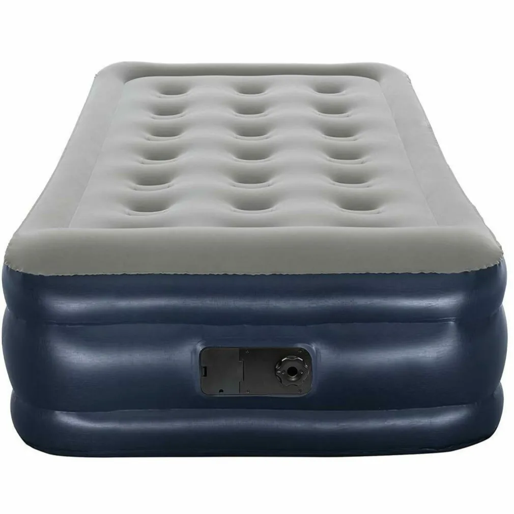 MATERASSINO MATERASSO GONFIABILE SINGOLO 97X191X43 CAMPEGGIO CON POMPA ELETTRICA