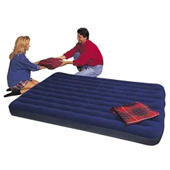 MATERASSINO MATERASSO GONFIABILE MATRIMONIALE CAMPEGGIO SPIAGGIA CASA 152X203X22CM