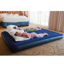MATERASSINO MATERASSO GONFIABILE MATRIMONIALE CAMPEGGIO SPIAGGIA CASA 152X203X22CM