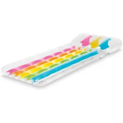 MATERASSINO RAINBOW GONFIABILE 203X84CM CUSCINO INTEGRATO PISCINA MARE LAGO 58724