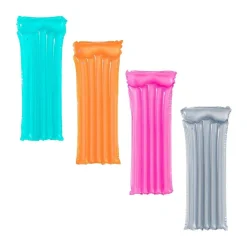 MATERASSINO TINTA UNITA TRASPARENTE GONFIABILE 183X76CM PISCINA MARE 5 TUBI 44013