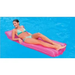 MATERASSINO TINTA UNITA TRASPARENTE GONFIABILE 183X76CM PISCINA MARE 5 TUBI 44013